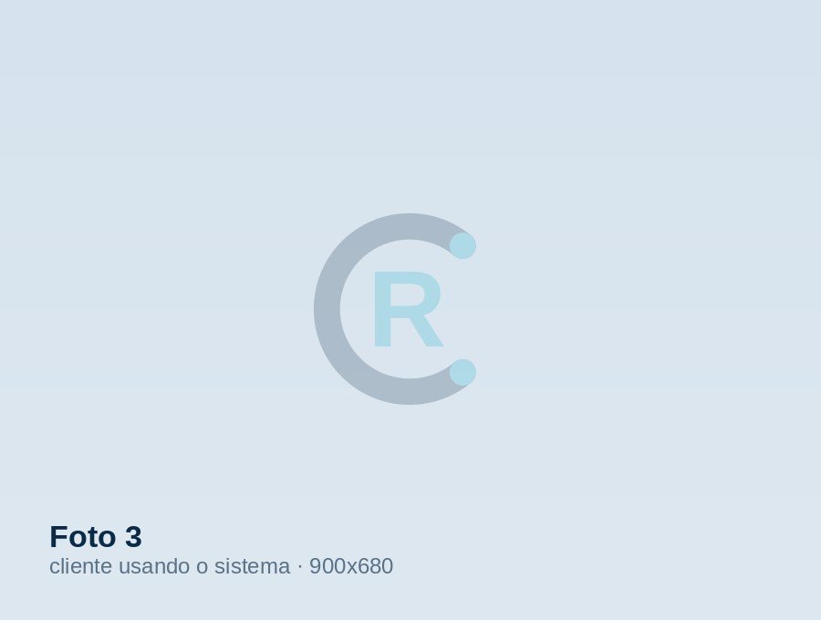 Cliente usando um sistema da CRSystems